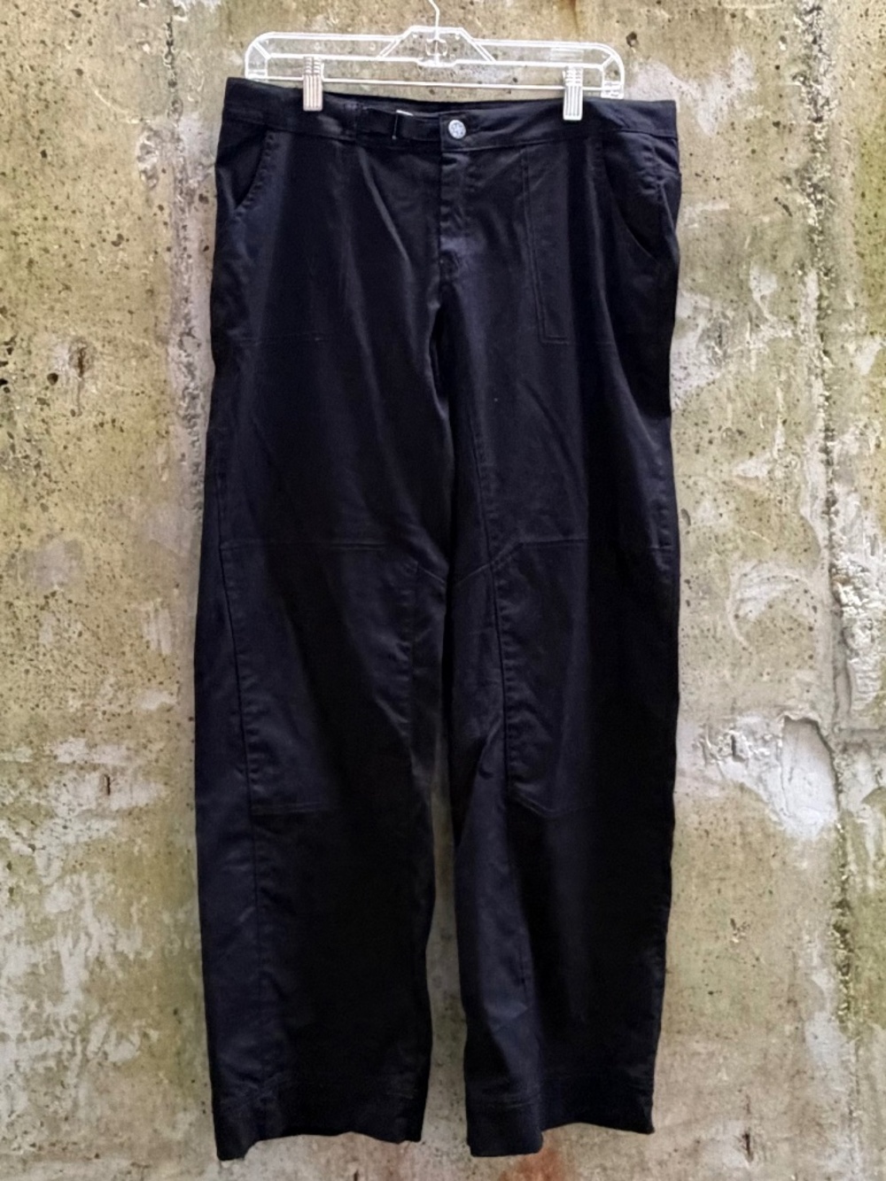 prAna Pants Womens Black Belt Lightweight Outdoors Hiking, Size 10